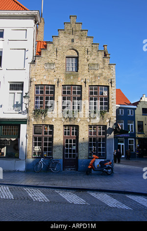 Eine alte Traditionskneipe in Brügge, Belgien Stockfoto