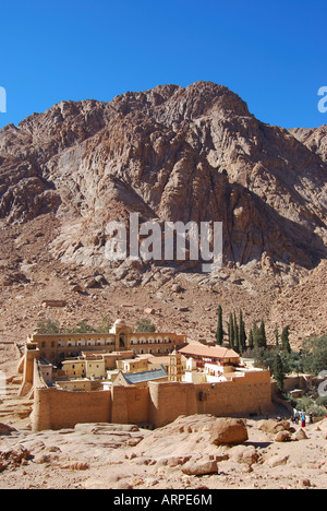 St. Catherines Kloster und Berg Sinai, Halbinsel Sinai, Ägypten Stockfoto