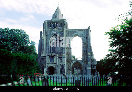 Bleibt der Croyland Abtei unserer lieben Frau St. Guthlac und St. Bartholomäus Crowland Lincolnshire England Stockfoto