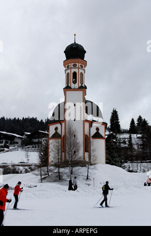 Seekirchl Kirche, Seefeld, Tirol, Österreich Stockfoto