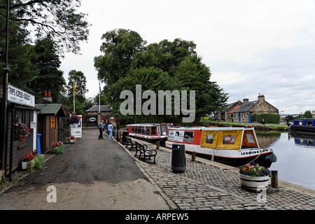 Linlithgow Canal Centre, Manse Straße Becken Stockfoto