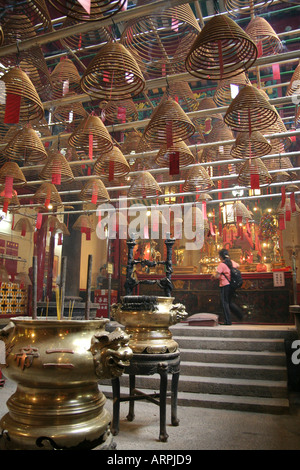 Man Mo Tempel auf Hong Kong Island Stockfoto