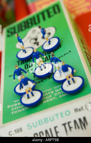 Subbuteo Spieler auf original Vintage-box Stockfoto