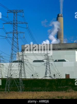 Kohlekraftwerk in lynemouth, Northumberland, England, UK. Stockfoto