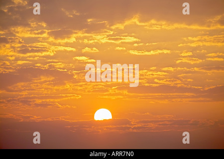 Sonnenaufgang über der Schweinebucht, Zapata Halbinsel der Provinz Matanzas, Kuba. GEMA-frei Stockfoto