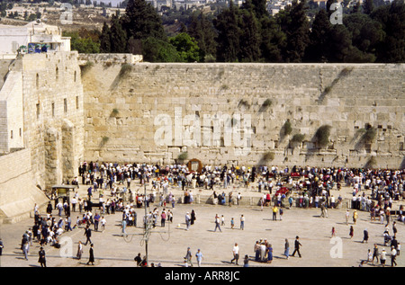 Westliche Wand Altstadt Jerusalem Israel Nahost Stockfoto