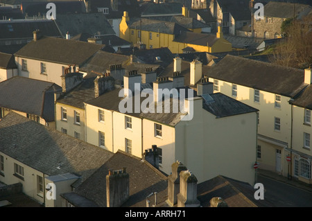 Tavistock Devon England genommen von der alten Eisenbahnviadukt über die Stadt Stockfoto