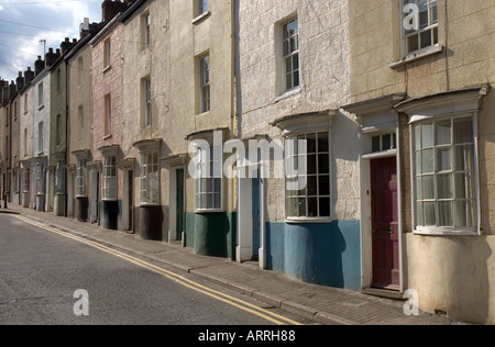 Schloss Terrasse Chepstow Monmouthshire Wales Stockfoto