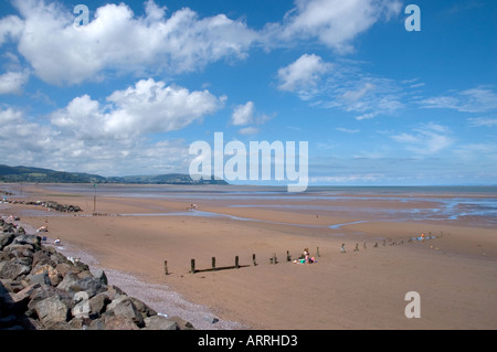 Blue Anchor Bay Somerset England Stockfoto