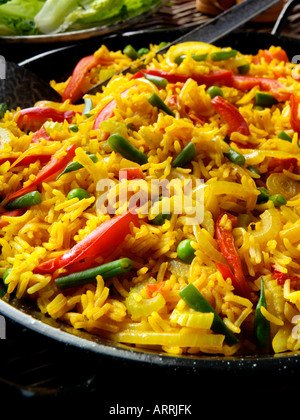 Spanische Gemüse Paella vegetarisch redaktionelle Stockfoto