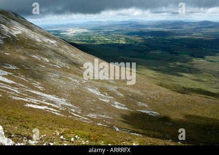 Blick vom Muckish Berg über Creeslough Downings Strand Donegal Ireland Stockfoto