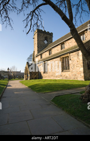 St. Maria und allen Heiligen Kirche Whalley Stockfoto