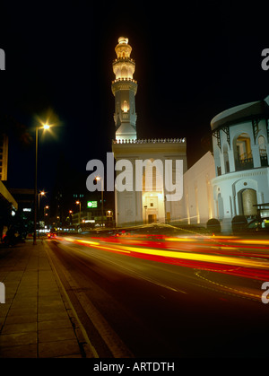 Prinz Majid Moschee in Medina Straße in Jeddah, Saudi Arabien Stockfoto