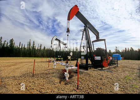 Crude Oil Pumpjacks Stockfoto