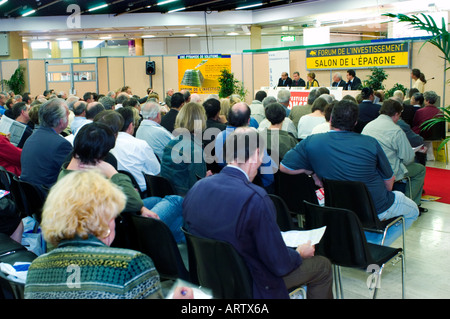 INVESTMENTS, Paris Frankreich, Audience Investors Business Meeting, Präsentation Messe Konferenzraum Stockfoto