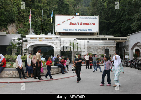 Standseilbahn Penang Hill Georgetown Penang Malaysia Stockfoto