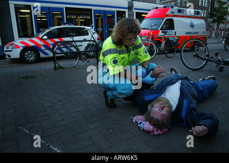 Rettungsdienst: Rettungswagen Stockfoto