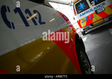 Rettungsdienst: Rettungswagen Stockfoto