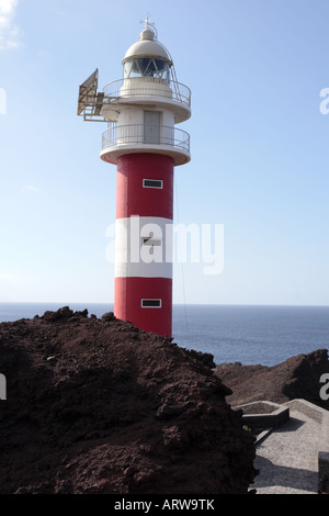 Der Leuchtturm am Punto de Teno auf West Küste von Teneriffa Kanaren Spanien Stockfoto