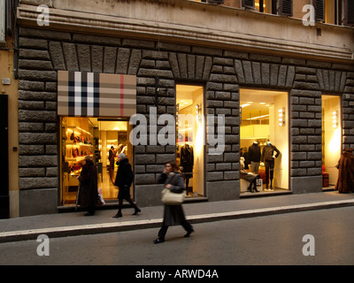 Burberry s speichern Via dei Condotti Rom Italien Stockfoto