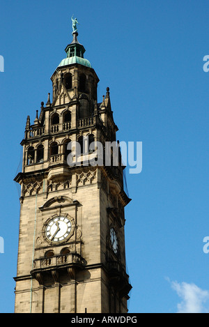 Turm, Rathaus, Pinstone Street, Sheffield, South Yorkshire, Großbritannien, England, Europa Stockfoto