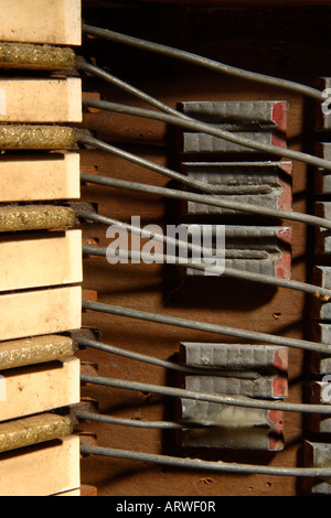 Akkordeon Keyboard Mechanismus abstrakt. Stockfoto