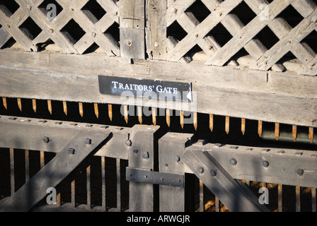 Traitors' Gate, Tower of London, Tower Hill, London, England, Vereinigtes Königreich Stockfoto