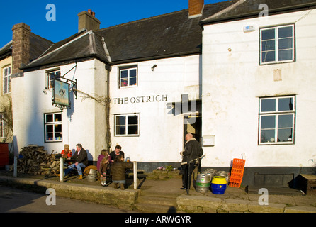 Newland Wald von Dean Gloucestershire UK The Ostrich Inn ein Pub berühmt für real Ale und Essen Stockfoto