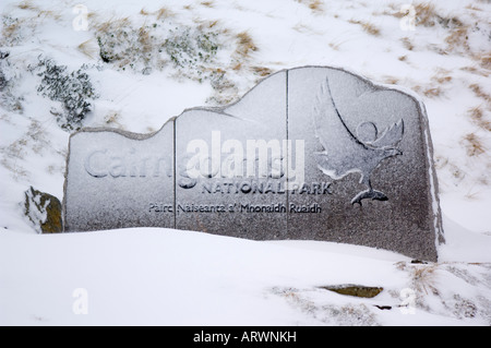 Cairngorm National Park Zeichen Stockfoto