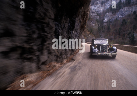 1951-klassische französische Citroen-Auto Stockfoto