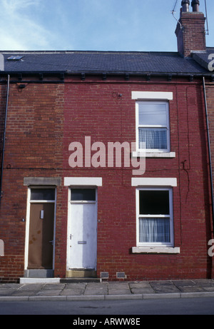 Leeds Yorkshire England. Viktorianische man einen roten Ziegeln Arbeiterklasse Terrasse Haus Stockfoto