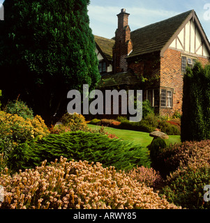 Cheshire Prestbury Heide Garten Stockfoto