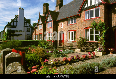 Cheshire Bunbury Dorf Bauerngärten Stockfoto