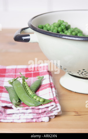 Erbsenschoten Stockfoto