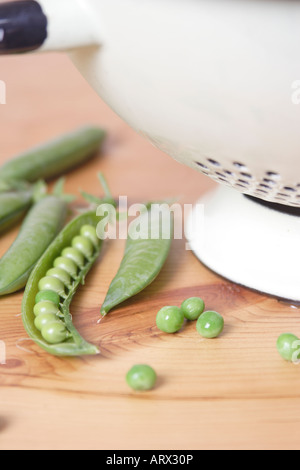 Erbsenschoten Stockfoto