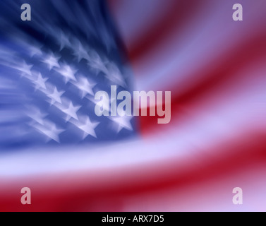 USA: Stars And Stripes Stockfoto