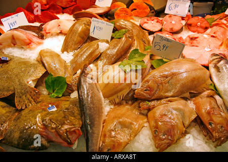 La Boqueria-Markt Barcelona Stockfoto