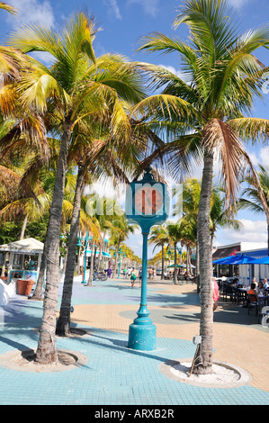 Times Square an Fort Myers Beach in Florida Stockfoto