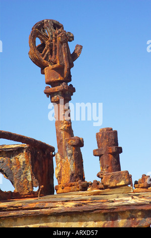 Wrack des Maheno Seventy Five Mile Beach K'gari / Fraser Island Queensland Australien Stockfoto