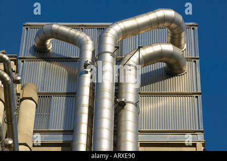 externe Dienstleister Rohre Lloyds von London England Stockfoto