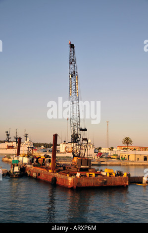 Key West Florida Bau-Schwimmplattform Gulf of Mexico FL USA USA bauen Ausbau zu verlängern Stockfoto
