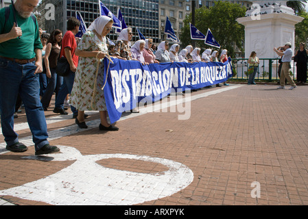 Mütter der Plaza de Mayo zu protestieren, Buenos Aires, Argentinien Stockfoto