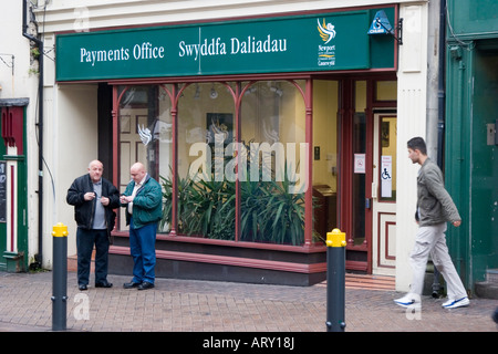 Zahlungen-Büro im Stadtzentrum von Newport Stockfoto