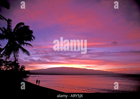 Sonnenaufgang am Maalaea, Maui. Stockfoto