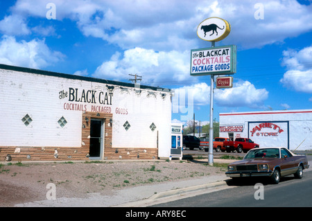 Black Cat Lounge auf der alten Route 66 in Seligman Arizona Stockfoto