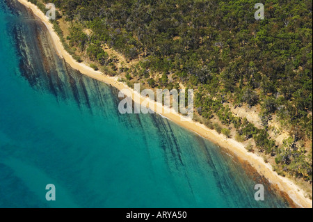 Großen Woody Island Great Sandy Straits Queensland Australien-Antenne Stockfoto