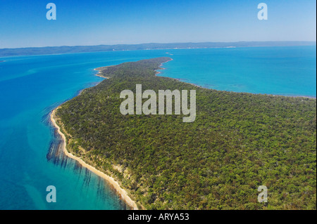 Großen Woody Island Great Sandy Straits Queensland Australien-Antenne Stockfoto