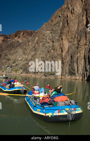 Schweben durch den Grand Canyon des Colorado. Stockfoto