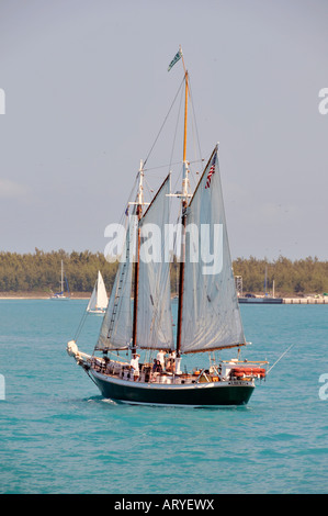 Key West Florida Tall Ship Segelboote Kreuzfahrt Hafen Stockfoto