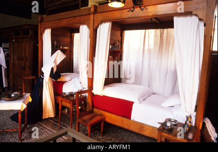 Innenraum des Hospices de Beaune, Beaune, Burgund, Frankreich Stockfoto